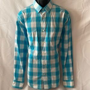 Express Mens Long Sleeve Button Down Dress Shirt Size L